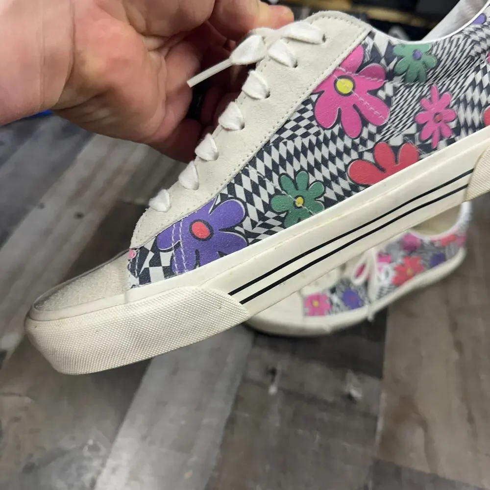 Vans Sid DX‎ Floral Check Men's Low Top Skate Sneakers Size 11